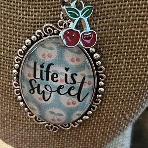 Life is sweet necklace, bracelet, and earring set